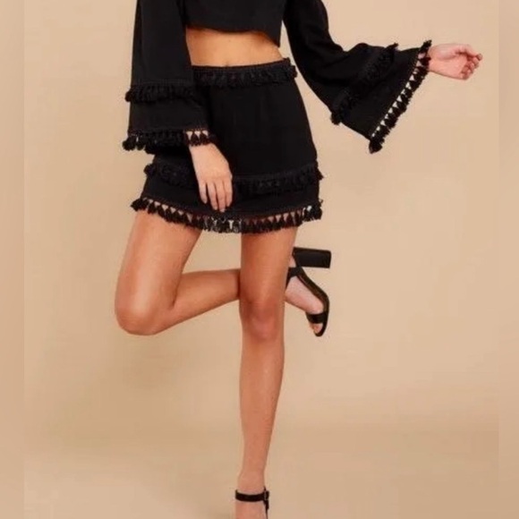 Skylar + Madison Crop Top and Mini Skirt Set - Picture 2 of 2